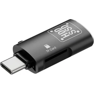 2in1 Type C To Tf Kart ve USB Çevirici Otg Adaptör, Şarj ve Data Aktarım Otg Çeviricisi, Yüksek Hızlı