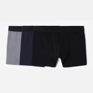 Domyos Erkek 3'lü Boxer Seti - Siyah / Gri / Mavi