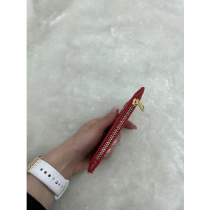 Çiğdem Kundura Çiğdem Kırmızı Kroko Desen Kartlık Cüzdan - Kırmızı - Tek Ebat - St02088-Kırmızı-Tek Ebat