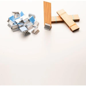 Rufus Concept Ahşap Mum Fitili + Yapışkanlı Sehpa - 20 Adet ( 20MM x 75MM x 0,5mm )