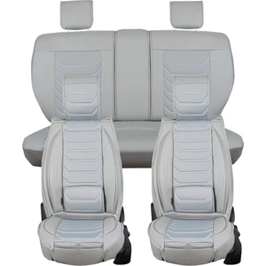 ford Focus 3 Lüx Oto Koltuk Kılıfı Ön Arka Takım Eagle Serisi Gri