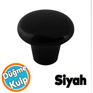 Mobilya Düğme Sert Plastik Siyah Dolap Mutfak Dolabı Çekmece Dolap Kapak Kulbu