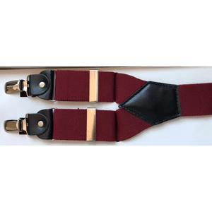 Kemer Sepeti Bordo Renkli Pantolon Askısı 3 Klipsli