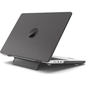 Macbook Air 13" 2020 M1 Çip A2337/A1932/A2179 Uyumlu Standlı Iz Önleyici Şeffaf Kılıf Koruyucu Kapak