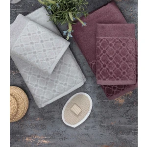 Vegas 6 Parça Kadife Kutulu Banyo Havlu Havlu Seti | Çeyiz Listesi | Banyo Havlusu | El Yüz Havlusu