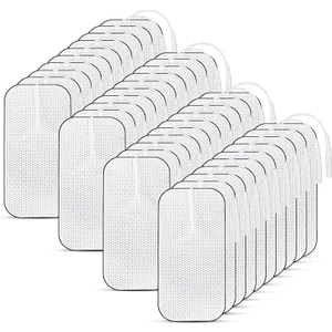 Tıpteknik Market 10 Paket 5x9 cm Kumaş Yüzey, 40 Adet Tens Elektrod Pedi, Extra Güçlendirilmiş Yapışkanlı