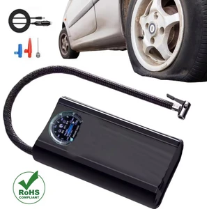 Slim Siyah Model Oto Kompresör Araç Lastik Şişirici Hava Pompası Taşınabilir