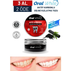 Oral White Aktif Karbonlu Diş Beyazlatma Tozu
