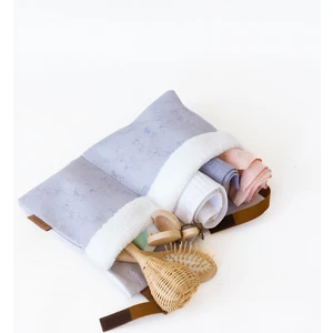 Pratik Askı Organizer Bebek Arabası Beşik Kenar Fluffy Organizer Solid Gri