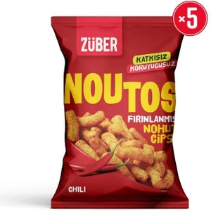 Noutos Fırınlanmış Nohut Cipsi Chili Baharatlı 55G x 5 Adet