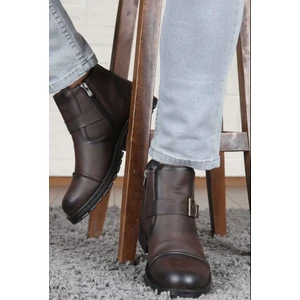 Erkek Kışlık Kürklü Fermuarlı Bot