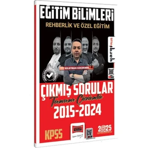 Yargı Yayınevi 2025 KPSS Eğitim Bilimleri Rehberlik ve Özel Eğitim Tamamı Çözümlü Çıkmış Sorular