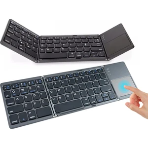 Bluetooth Katlanabilir Klavye Telefon Tablet Pc Uyumlu Touch Pad