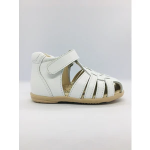 602 Ortopedik  Unisex  Ilk Adım Deri Sandalet  - Beyaz