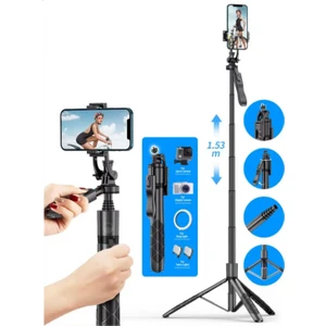 Selfie Stick 360 Derece Bluetooth Kumandalı Selfie Çubuğu