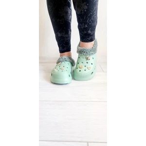 Içi Kürklü Taşlı Şık Doktor Hemşire Aşcı Terliği