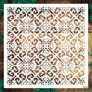 Stencil Tasarım Hd228 Stensil Tasarım Şablon 40x40