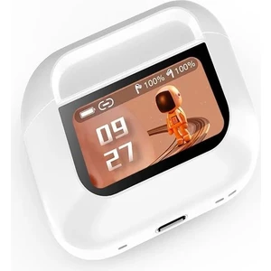 Dokunmatik Ekran Gps Airbuds 4K Anc Enc Bluetooth Kulakiçi LCD Ekranlı Wireless Kulaklık
