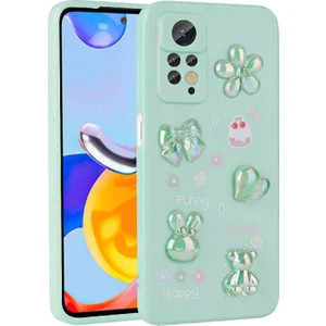 Techno Guru Redmi Note 12 Pro 4g Kılıf Kabartma Figürlü Parlak Zore Toys Silikon Kapak