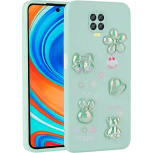Techno Guru Redmi Note 9s Kılıf Kabartma Figürlü Parlak Zore Toys Silikon Kapak
