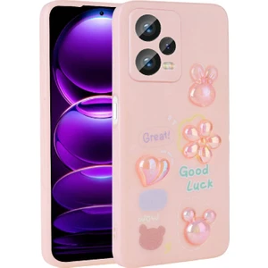 Techno Guru Redmi Note 12 4g Kılıf Kabartma Figürlü Parlak Zore Toys Silikon Kapak