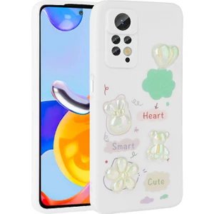 Techno Guru Redmi Note 12 Pro 4g Kılıf Kabartma Figürlü Parlak Zore Toys Silikon Kapak