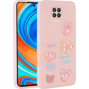 Techno Guru Redmi Note 9 Pro Kılıf Kabartma Figürlü Parlak Zore Toys Silikon Kapak