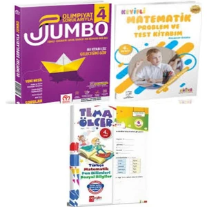 Model Eğitim Yayıncılık 4.sınıf Olimpiyat Sorularıyla Jumbo Soru Bankası+Matematik ve Problem Test Kitabım ve Yaprak Test