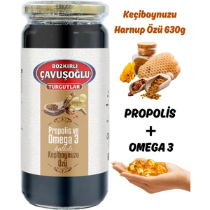 Bozkırlı Çavuşoğlu Propolis ve Omega 3 Katkılı Keçiboynuzu Özü (Harnup Özü) 630G