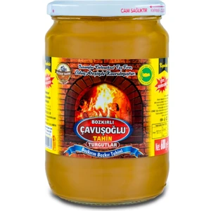 Bozkırlı Çavuşoğlu Odun Ateşinde Çifte Kavrulmuş Kepeksiz Bozkır Tahini Cam Kavanoz 600G