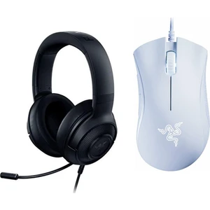 Mouse Deathadder Essentıal Beyaz RZ01-03850200-R3M1 ve Kulaklık Kraken x Lıte Kablolu Siyah RZ04-02950100-R381