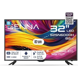 32SN6000H 32'' 82 Ekran Uydu Alıcılı HD Ready Android Smart LED TV