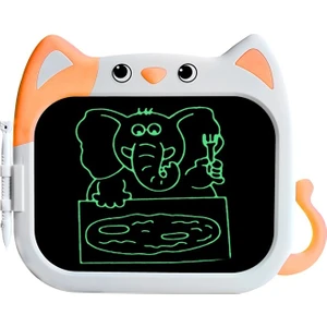10 Inç Kedi Rengi Yazma + Kalem Karikatür LCD Yazma Tableti (Yurt Dışından)
