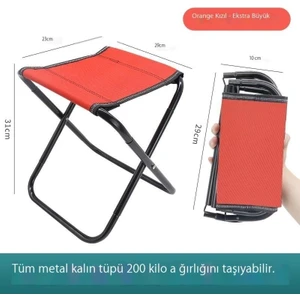 Açık Katlanır Taşınabilir Cep Sandalyesi (Yurt Dışından)