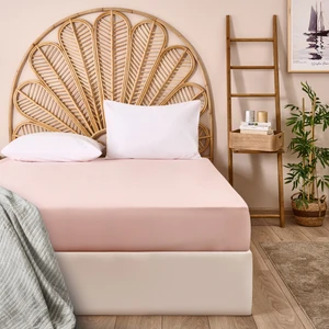 Soft King Size Düz Kenar Çift Kişilik Çarşaf - Pembe - 260X280 cm