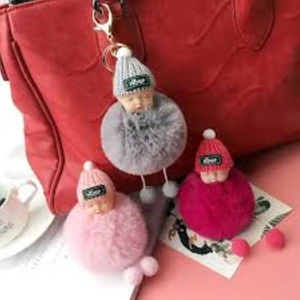 3 Adet Uyuyan Bebek Anahtarlık Peluş Oyuncak Hediyelik