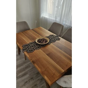 Zesa Home Tül Güpürlü Desenli Şık Renk Renk Runner