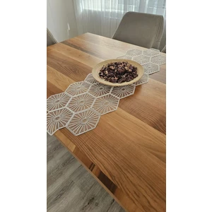 Zesa Home Tül Güpürlü Desenli Şık Renk Renk Runner