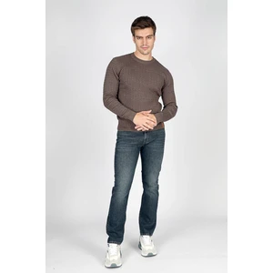 Lee Cooper Smith Erkek O Yaka Triko Kazak Vizon