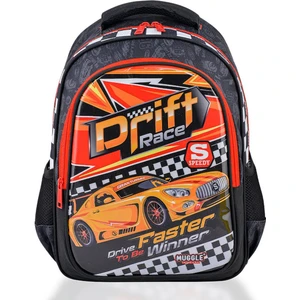 Okul Çantası Drift Car Siyah Mu-9475