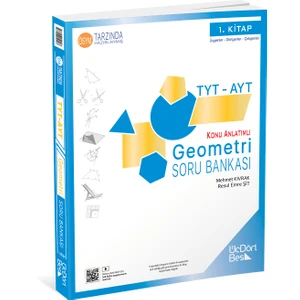 ÜçDörtBeş Yayınları TYT-AYT Geometri Soru Bankası 1. Kitap