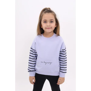 Kız Çocuk Baskılı Sweatshirt