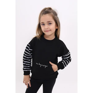 Kız Çocuk Baskılı Sweatshirt