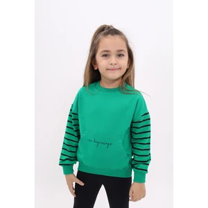 Kız Çocuk Baskılı Sweatshirt