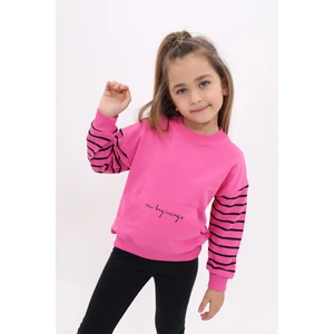 Kız Çocuk Baskılı Sweatshirt