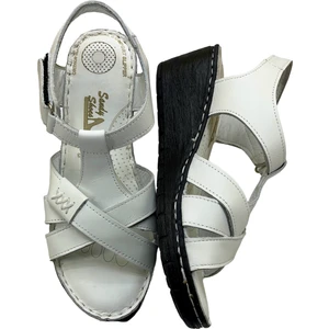 Rubin Leather  Tam Ortopedik  Deri Kadın Sandalet Deri Sandalet