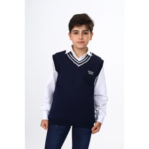 Erkek Çocuk Okul Nakışlı Süveter