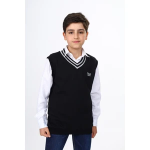 Erkek Çocuk Okul Nakışlı Süveter