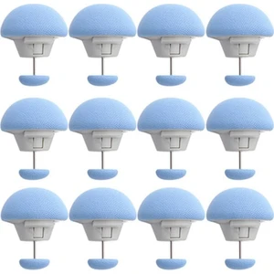 Iğneli Mantar Yorgan Klipsi Düğmeli  Mavi