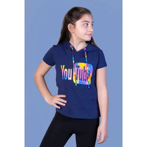 Kız Çocuk Youtube Baskılı Tişört